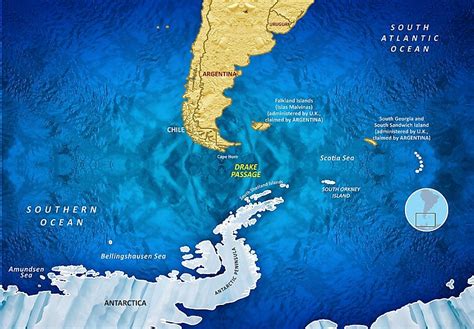 drake passage map argentina